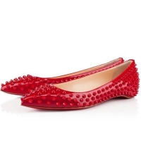 Christian Louboutin Red Spiked